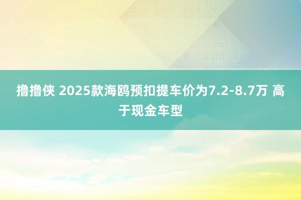 撸撸侠 2025款海鸥预扣提车价为7.2-8.7万 高于现金车型