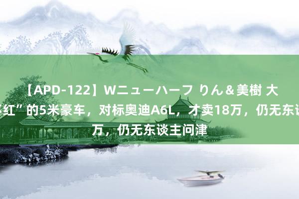 【APD-122】Wニューハーフ りん＆美樹 大众“捧不红”的5米豪车，对标奥迪A6L，才卖18万，仍无东谈主问津